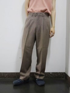 画像2: 50's 2タック ウールスラックス W33 (2)