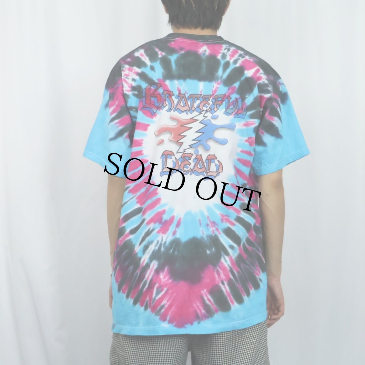 画像4: 90's GRATEFUL DEAD USA製 タイダイ ロックバンドTシャツ XL (4)