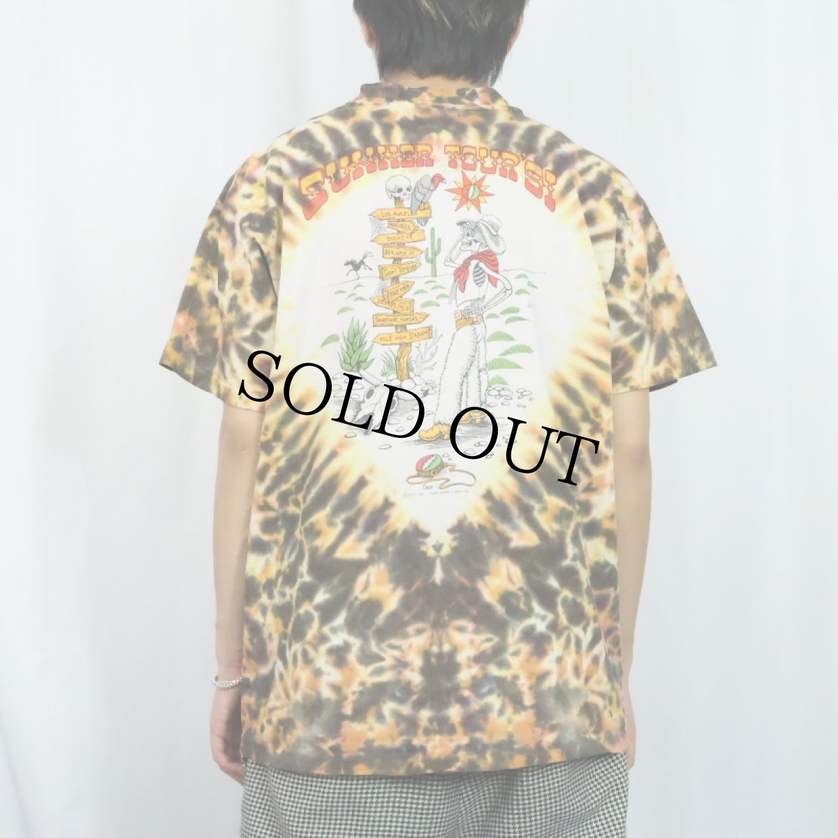 画像4: 90's GRATEFUL DEAD USA製 "SUMMER TOUR 1991" タイダイ ロックバンドTシャツ XL (4)