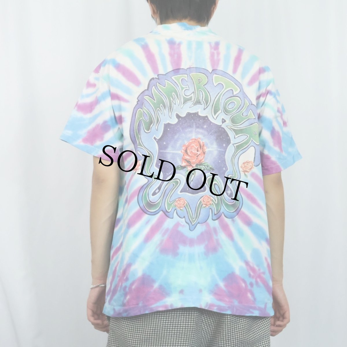 画像4: 90's GRATEFUL DEAD USA製 "SUMMER TOUR" タイダイ ロックバンドTシャツ XL (4)