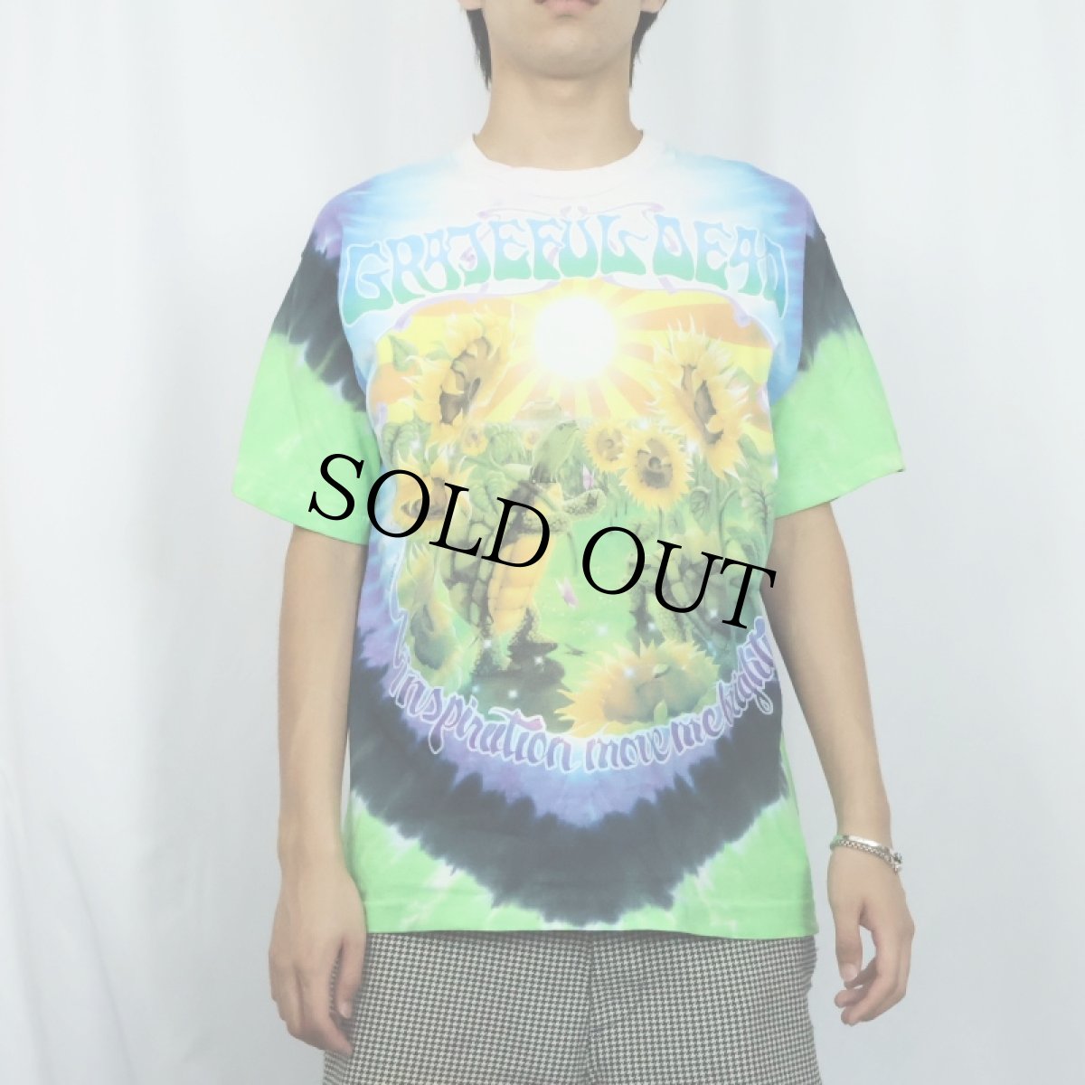 画像3: 90's LIQUID BLUE USA製 "GRATEFUL DEAD" タイダイ ロックバンドTシャツ L (3)