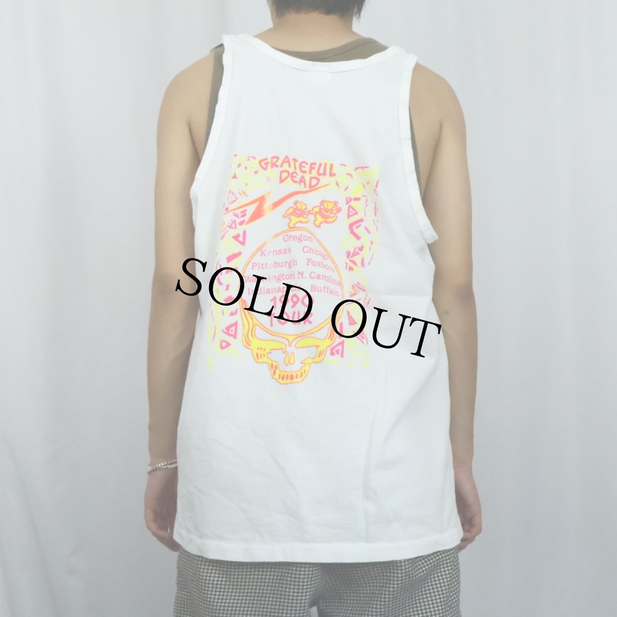 画像4: 80〜90's GRATEFUL DEAD USA製 ロックバンドタンクトップ XL (4)
