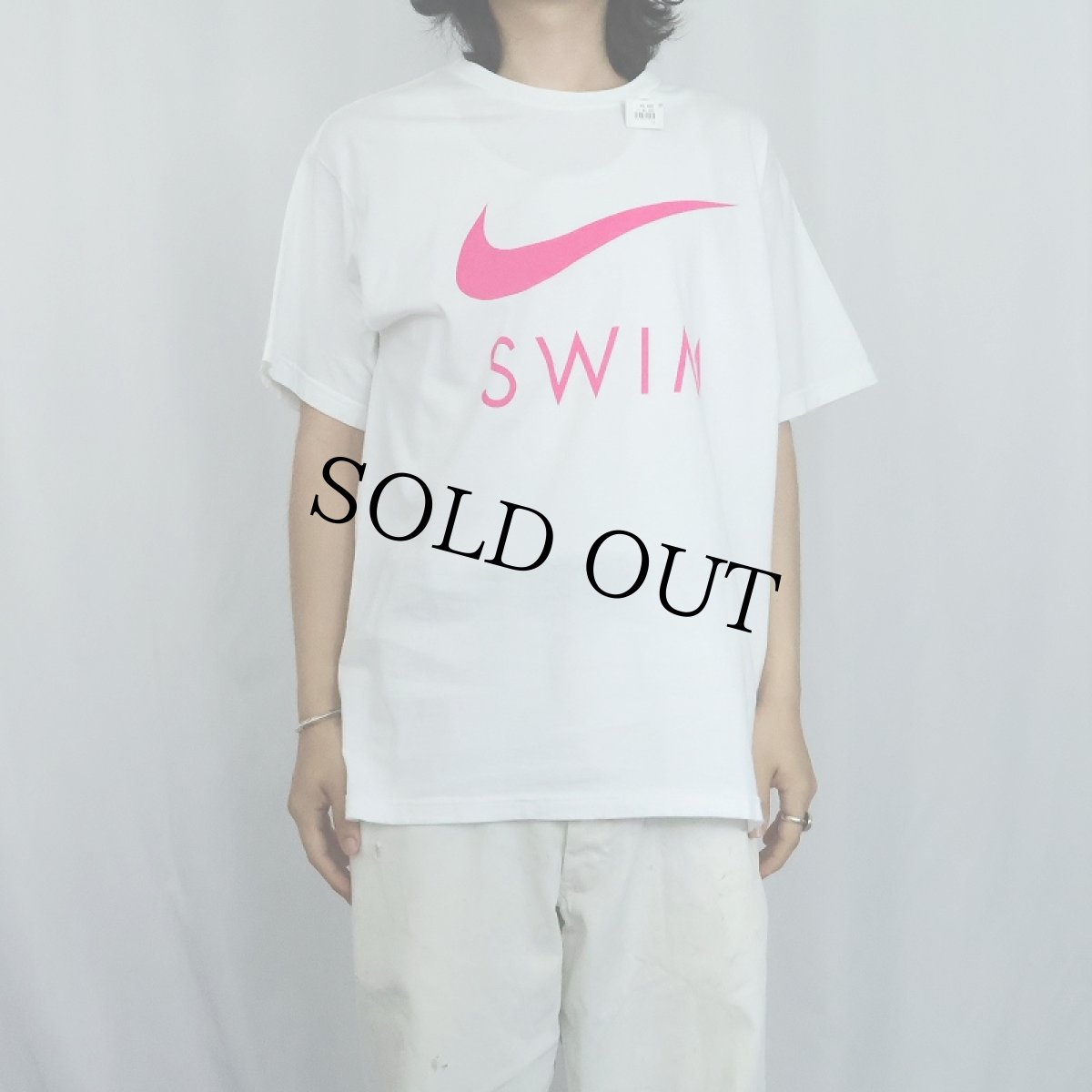 画像3: 90〜2000's NIKE USA製 "SWIM” ロゴプリントTシャツ M (3)