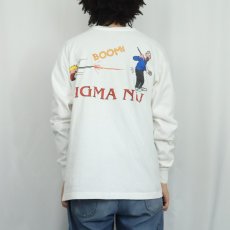 画像4: 90's USA製 "SIGMA NU" 親睦団体プリントロンT XL (4)
