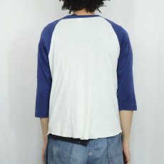 画像3: 80's USA製 ルービックキューブ プリントラグランTシャツ M (3)