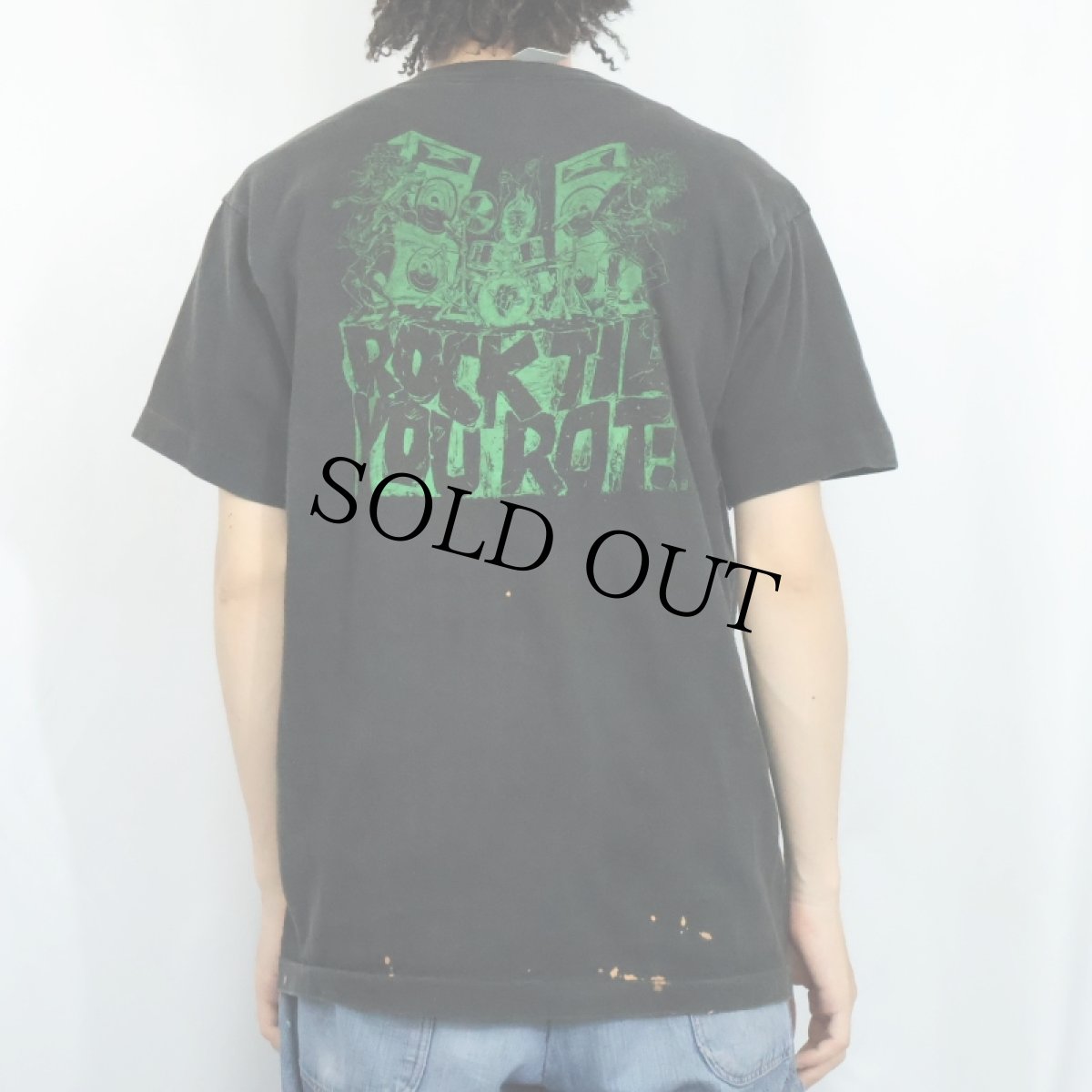 画像4: 90's HELL TOUPEE USA製 パンクバンドTシャツ BLACK L (4)