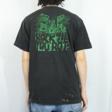 画像4: 90's HELL TOUPEE USA製 パンクバンドTシャツ BLACK L (4)