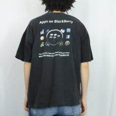 画像4: 2000's BlackBerry "My BlackBerry can do what?" アプリストアプリントTシャツ BLACK XL (4)