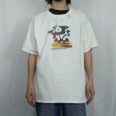 画像3: 90's killfrog.com "Kat vs. Cartoons" キャラクタープリントTシャツ XL (3)