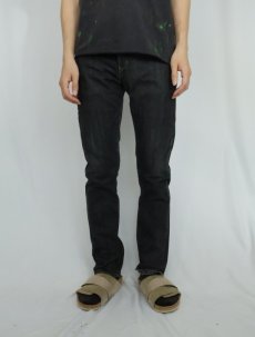画像4: 2000's Levi's "SKINNY 511" ブラックデニムパンツ W30 (4)