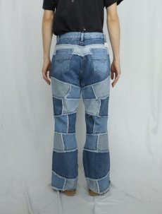 画像3: 90s Arizona Jeans パッチワークデザイン デニムパンツ W33 (3)