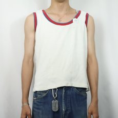 画像2: 70〜80's USA製 パイルタンクトップ L (2)