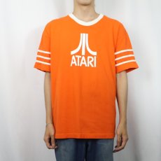 画像2: 2000's ATARI CANADA製 ゲーム企業 ロゴプリントTシャツ L (2)