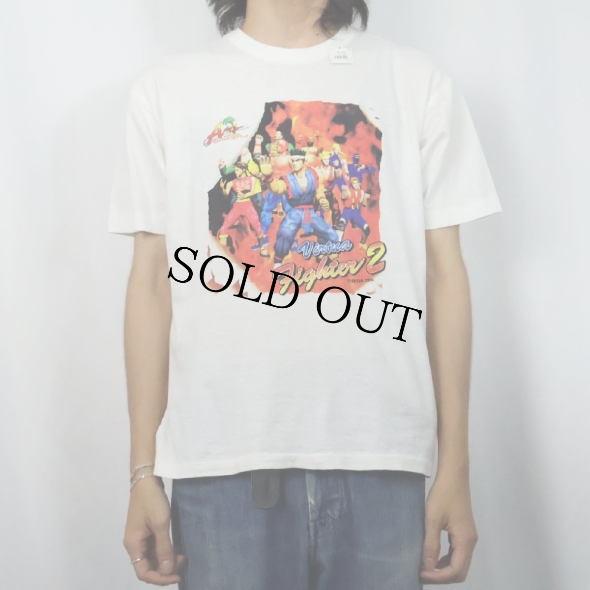 画像2: 90's SEGA "Virtua Fighter 2" ビデオゲームプリントTシャツ (2)