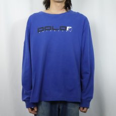 画像2: 90's POLO SPORT Ralph Lauren ロゴプリントロンＴ XL (2)