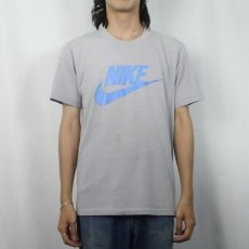 画像2: 80's NIKE 紺タグ USA製 ロゴプリントTシャツ XL (2)