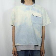 画像2: 90's VENICE Blues USA製 ブリーチ加工 ポケットTシャツ (2)