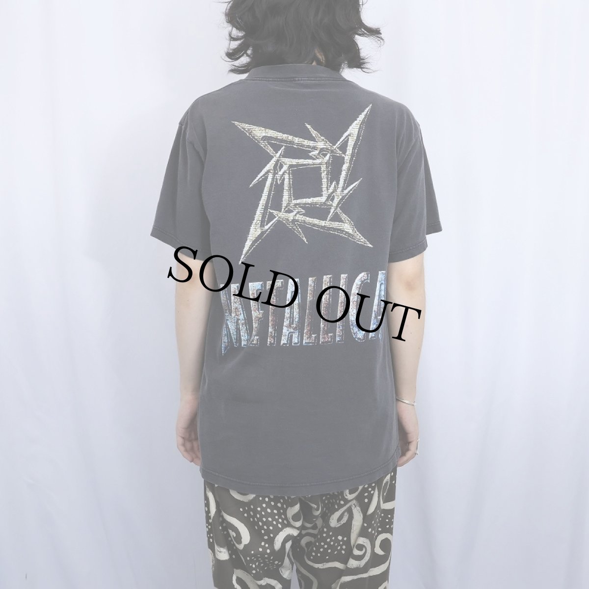 画像4: 90's METALLICA "NINJA STAR" ヘヴィメタルバンドTシャツ BLACK L (4)