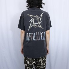 画像4: 90's METALLICA "NINJA STAR" ヘヴィメタルバンドTシャツ BLACK L (4)
