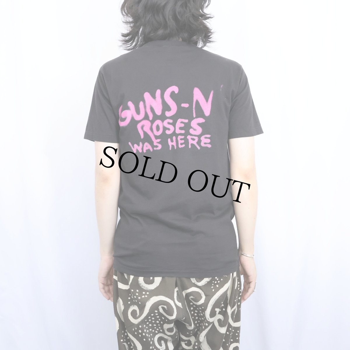 画像4: 80's GUNS N' ROSES USA製 ロックバンドTシャツ BLACK L (4)