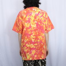 画像3: 90's RICK GRIFFIN "Flying Eyeball" タイダイ アートプリントTシャツ L (3)
