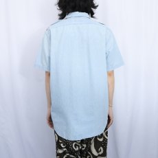 画像3: POLO Ralph Lauren 猫目ボタン シャンブレーシャツ L (3)