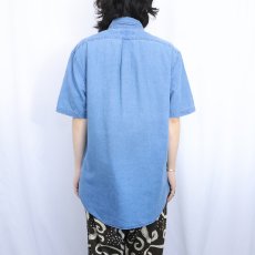 画像3: Ralph Lauren "SLIM FIT" ロゴ刺繍 ボタンダウンシャツ XL (3)