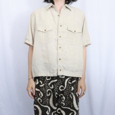 画像2: Brooks Brothers リネンシャツ M (2)