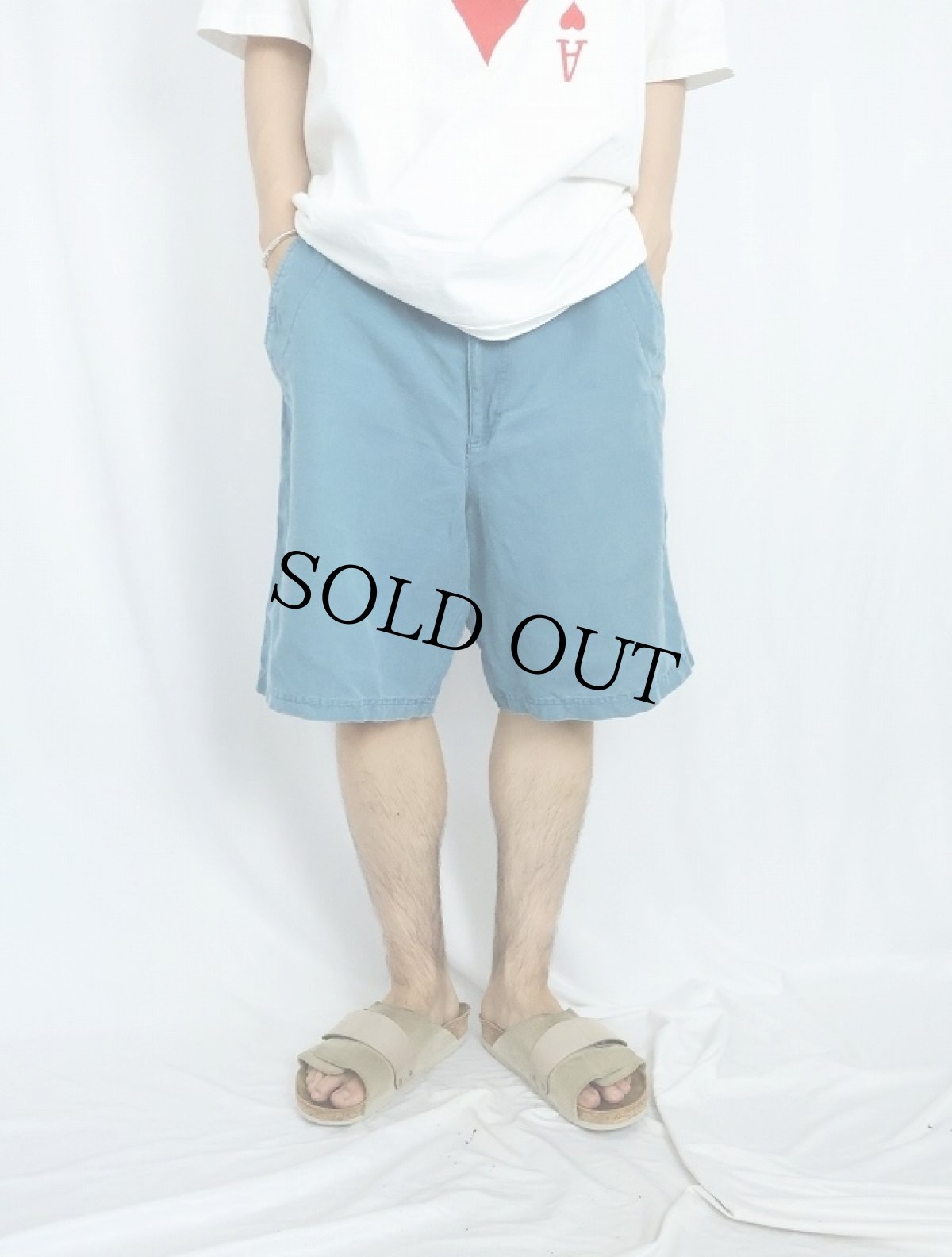 画像2: 80〜90's BANANA REPUBLIC リネン×コットンショーツ W39 (2)