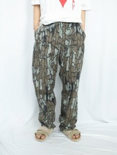 画像2: "TREBARK" カモ柄 サイドアジャスタ付き コットンワークパンツ W39 (2)