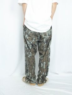 画像3: "TREBARK" カモ柄 サイドアジャスタ付き コットンワークパンツ W39 (3)