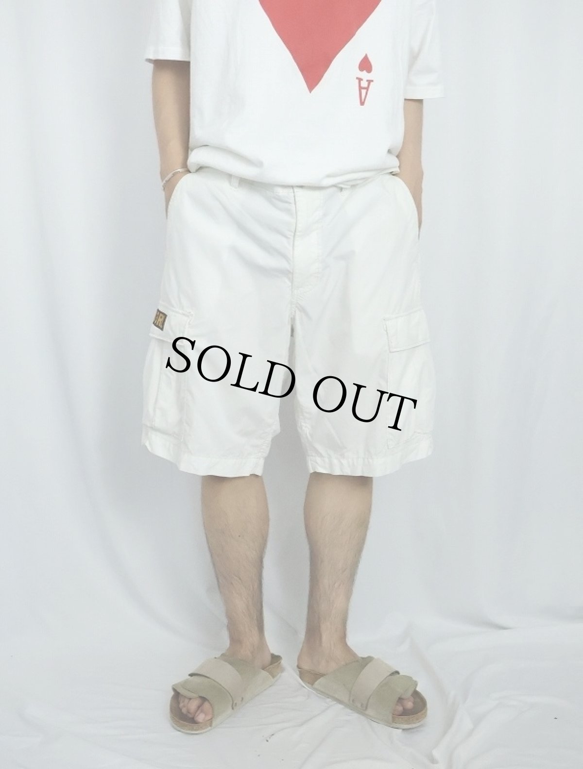 画像2: DENIM & SUPPLY RALPH LAUREN サイドアジャスタ付き コットンカーゴショーツ W38 (2)