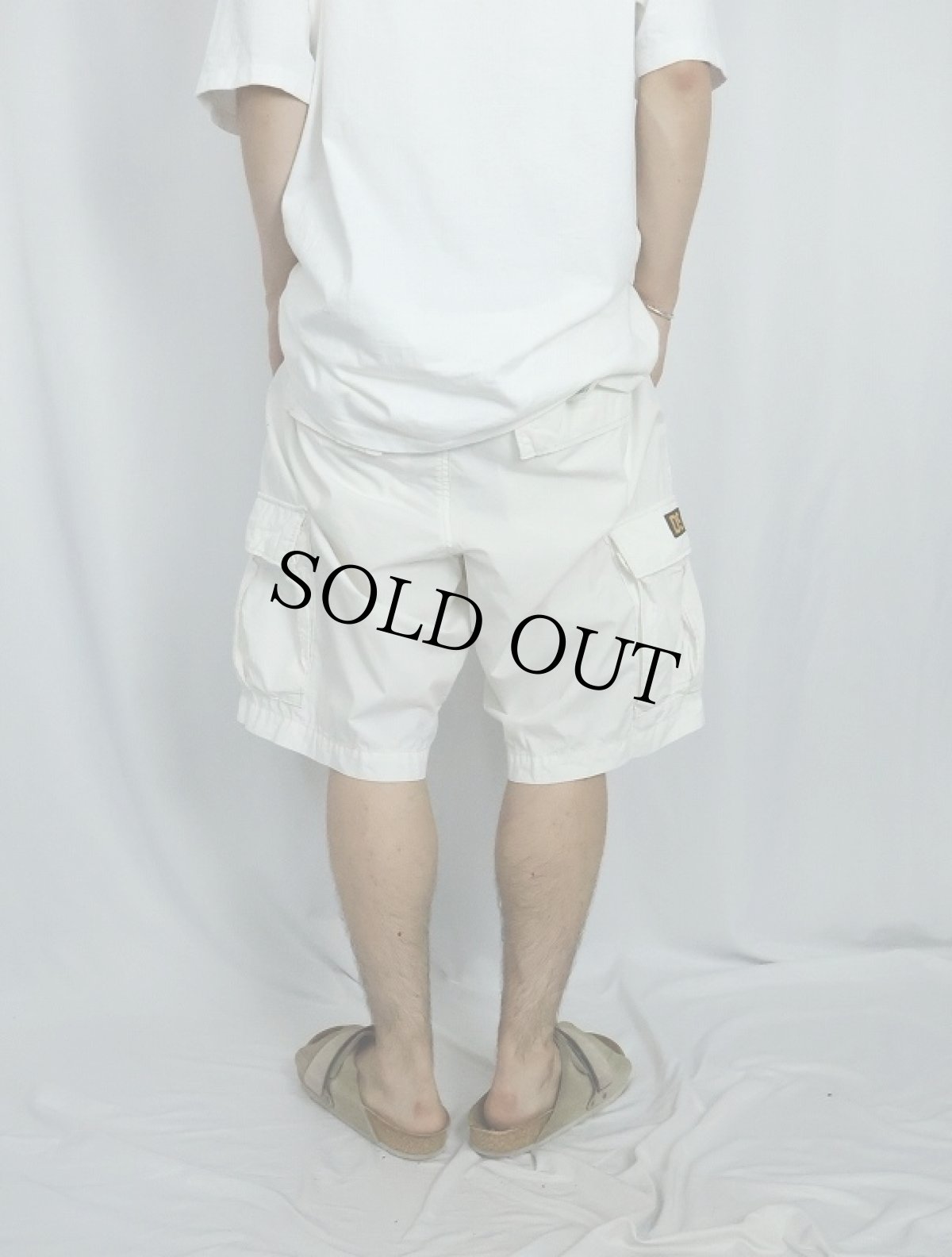 画像3: DENIM & SUPPLY RALPH LAUREN サイドアジャスタ付き コットンカーゴショーツ W38 (3)