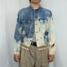 画像3: 60〜70's LEVI'S 70505 BIGE USA製 ブリーチ&リメイク デニムジャケット (3)