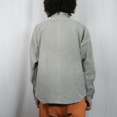 画像3: 70〜80's FIVE BROTHER USA製 モールスキン ワークシャツ L (3)