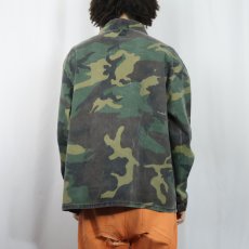 画像3: 90's POINTER BRAND USA製 ウッドランドカモ柄 コットンカバーオール LARGE (3)