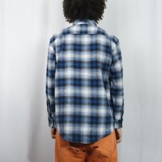 画像3: PENDLETON "MASON" オンブレーチェック柄 コットンボタンダウンシャツ M (3)