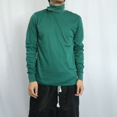 画像2: 60〜70's duofold inc. 無地 タートルネック ロンT L (2)