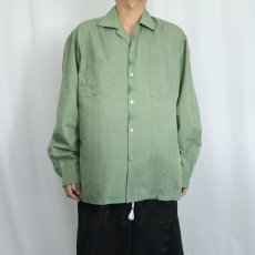画像2: 60's〜 Henry Amber オープンカラーシャツ XL (2)