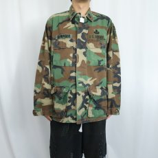 画像2: 80's U.S.ARMY ウッドランドカモ柄 BDUジャケット MEDIUM-LONG (2)