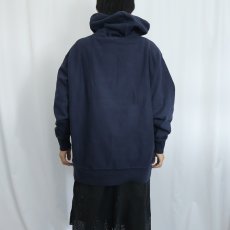 画像3: Champion REVERSE WEAVE "NAVY" プリントスウェットフーディー NAVY 2XL (3)