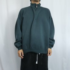 画像2: 90's RUSSELL ATHLETIC USA製 ハーフジップ 無地スウェット XXL (2)