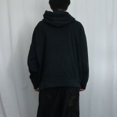 画像3: POLO Ralph Lauren ロゴ刺繡 スウェットジップパーカー BLACK XXL (3)