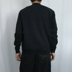 画像3: 80〜90's JERZEES USA製 無地ラグランスウェット BLACK XL (3)