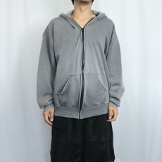 画像2: 90's RUSSELL ATHLETIC USA製 無地スウェットパーカー XL (2)