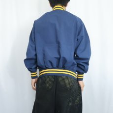 画像3: 80〜90's MVP USA製 "V.F.W." コットンスポーツジャケット NAVY L (3)