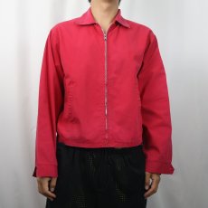 画像2: 70〜80s Louisville Kentucky Bred Sportswear コットンジップジャケット M (2)