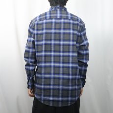 画像3: PENDLETON "MASON" オンブレーチェック柄 コットンボタンダウンシャツ M (3)