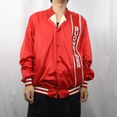 画像2: 80's ARTEX USDA製 "BUDWEISER" ナイロンスタジャン XL (2)