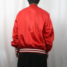 画像3: 80's ARTEX USDA製 "BUDWEISER" ナイロンスタジャン XL (3)